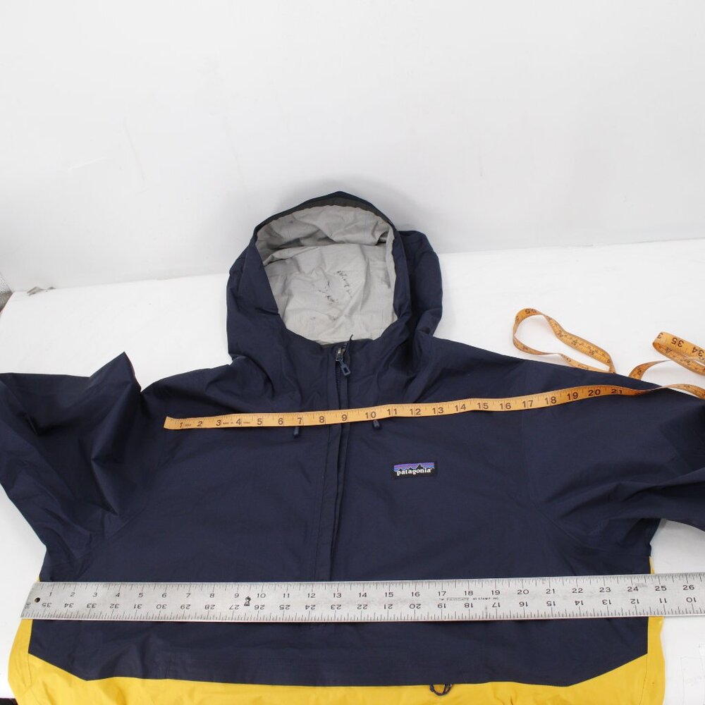 Patagonia Jacket Men's Large Torrentshell Pullover Anorak 1/2 Zip Hooded Nylon - Picture 11 of 16